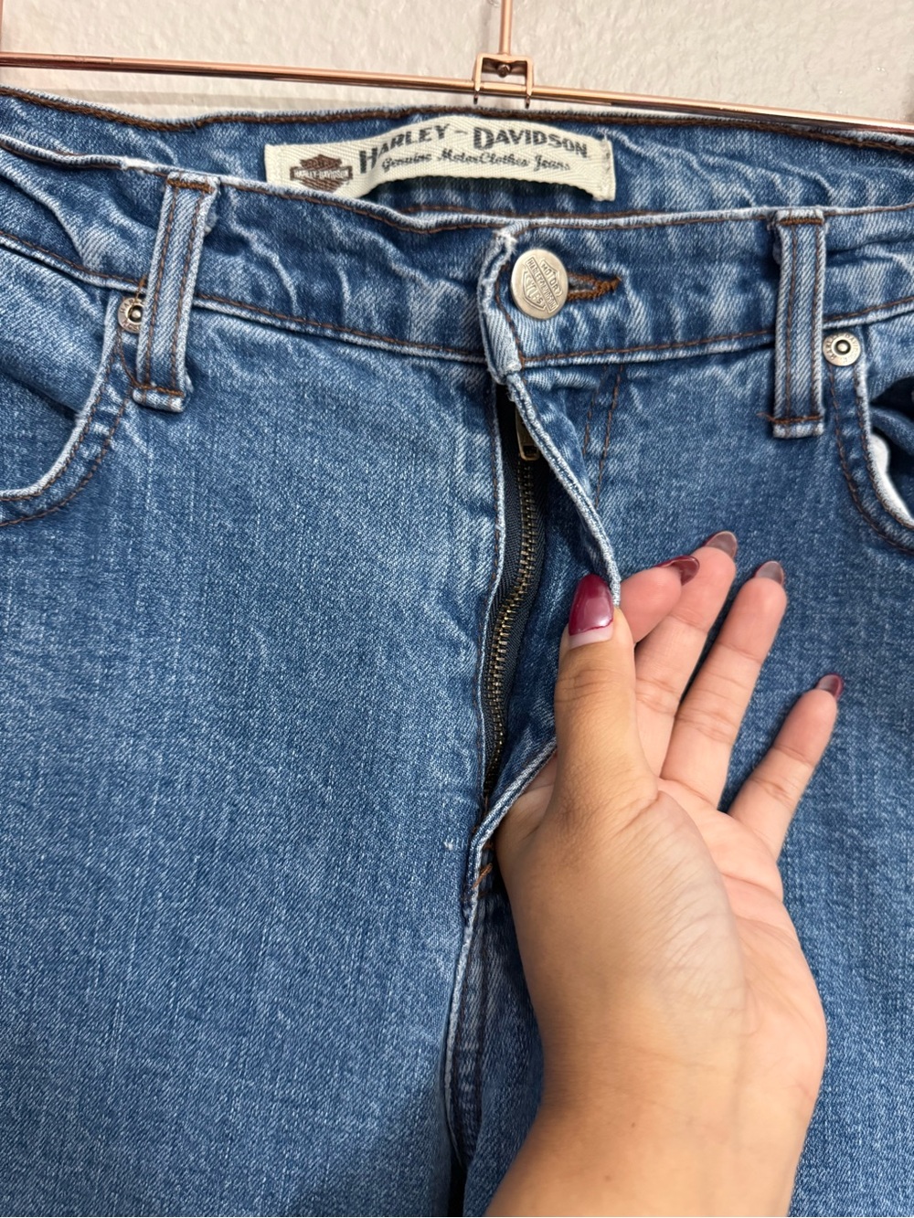 Harley Davidson Classic Straight Leg Jeans - Picture 3 of 8